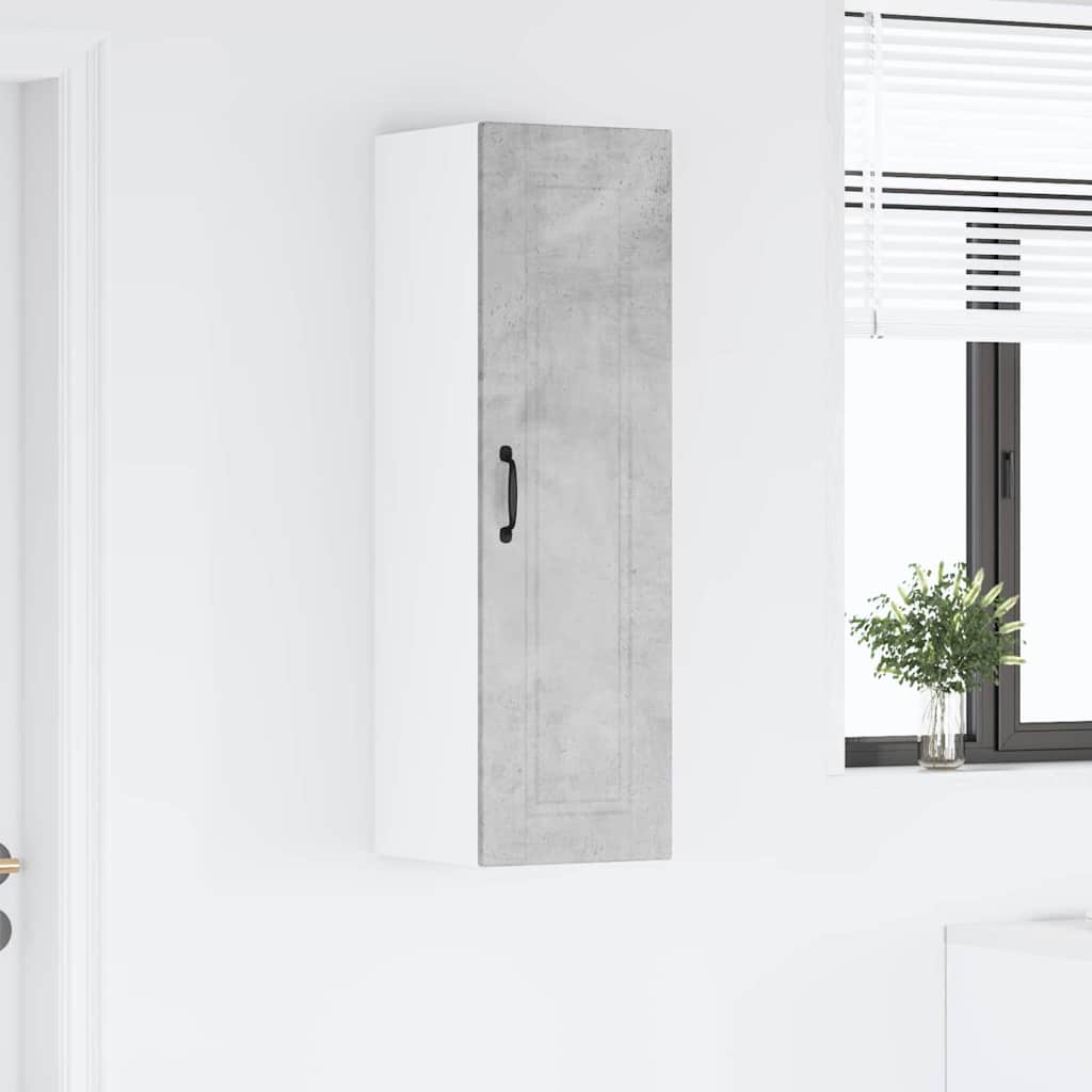 vidaXL Κρεμαστό ντουλάπι κουζίνας Σκυρόδεμα Γκρι 30 x 31 x 100 εκ.