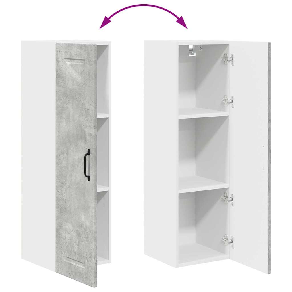 vidaXL Κρεμαστό ντουλάπι κουζίνας Σκυρόδεμα Γκρι 30 x 31 x 100 εκ.