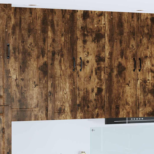 vidaXL Κρεμαστό ντουλάπι κουζίνας Καπνιστό Δρύς 30 x 31 x 100 εκ.