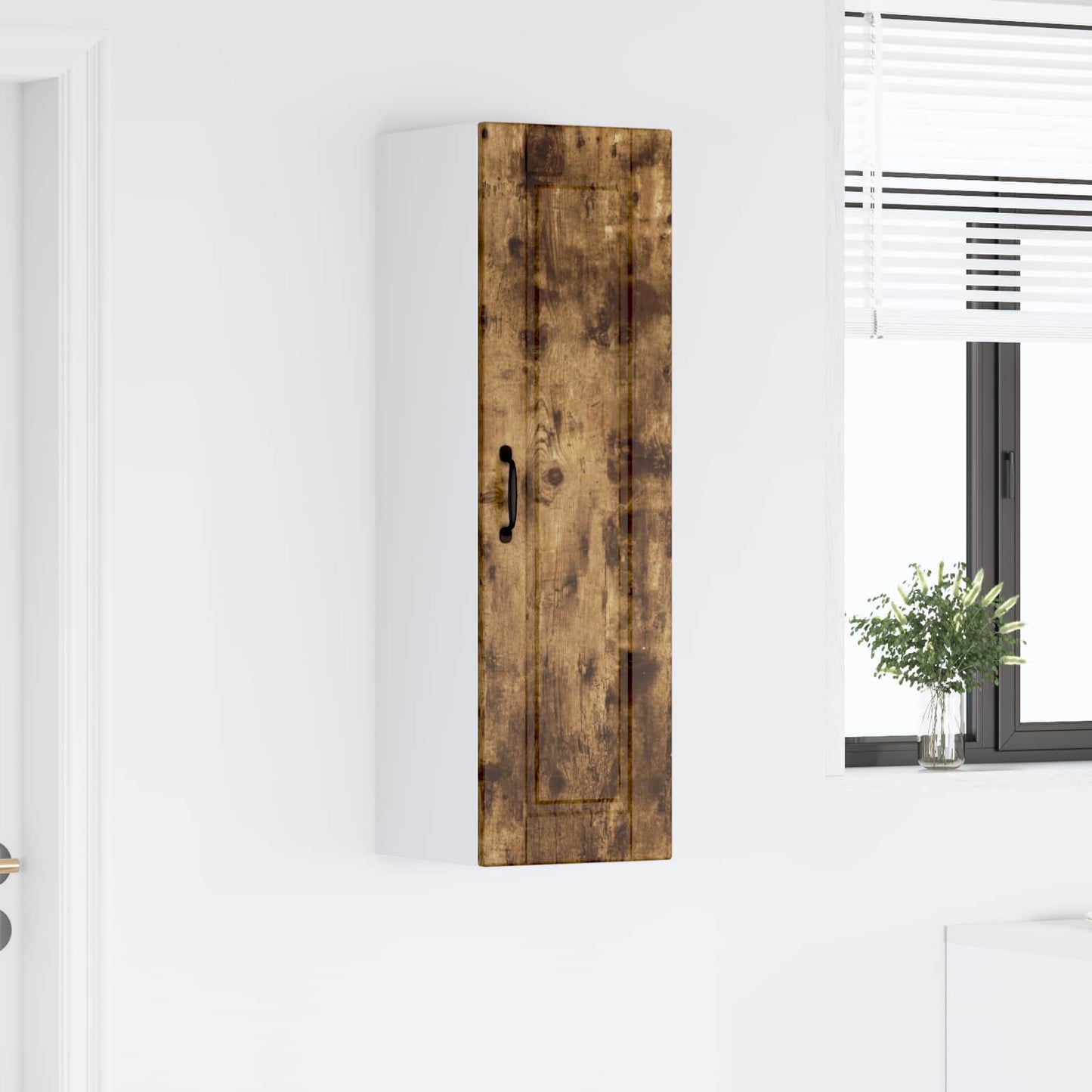 vidaXL Ντουλάπα Κουζίνας με ράφι Καπνιστό Δρύς 30 x 31 x 100 εκ.