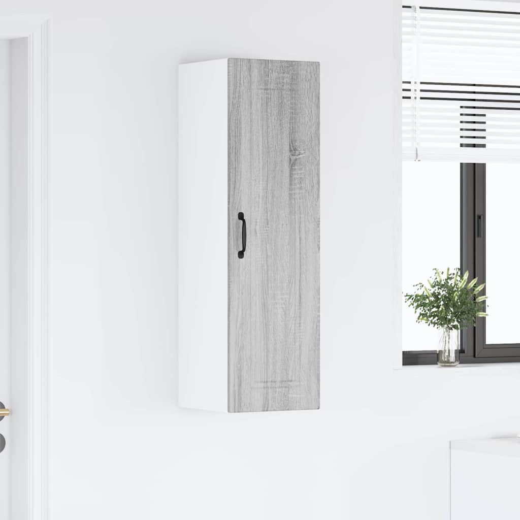 vidaXL Κρεμαστό ντουλάπι κουζίνας Γκρίζο Σονομα 30 x 31 x 100 εκ.