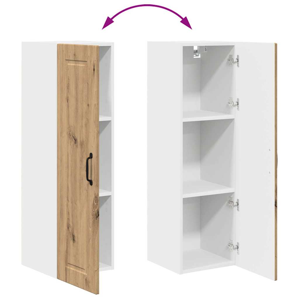 vidaXL Κρεμαστό ντουλάπι κουζίνας Artisan Oak 30 x 31 x 100 εκ.