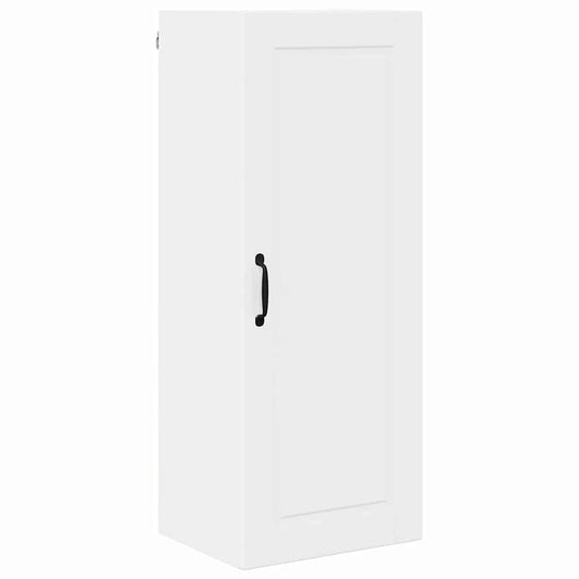 vidaXL Κρεμαστό ντουλάπι κουζίνας με ράφι Υψηλής γυαλάδας λευκό