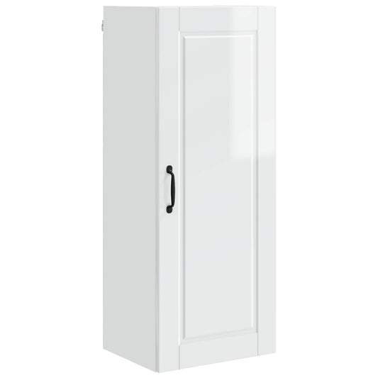 vidaXL Ντουλάπα Κουζίνας Υψηλής γυαλάδας λευκό 40 x 31 x 100 εκ.