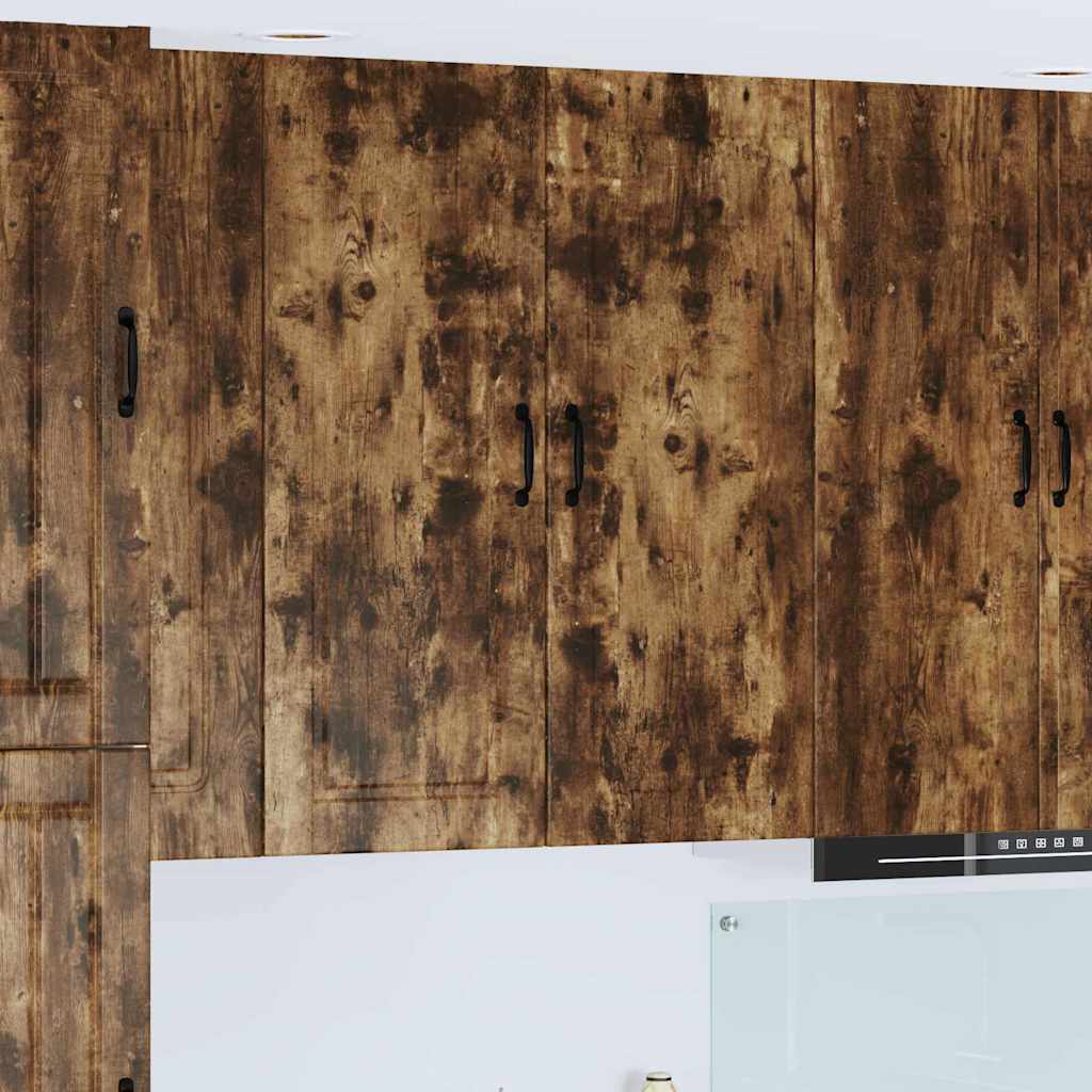 vidaXL Κρεμαστό ντουλάπι κουζίνας Καπνιστό Δρύς 40 x 31 x 100 εκ.