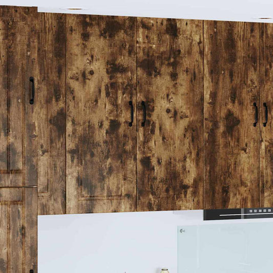 vidaXL Κρεμαστό ντουλάπι κουζίνας Καπνιστό Δρύς 40 x 31 x 100 εκ.