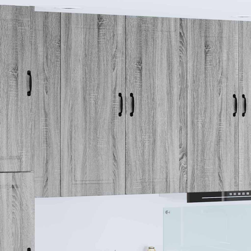 vidaXL Κρεμαστό ντουλάπι κουζίνας Γκρίζο Σονομα 40 x 31 x 100 εκ.