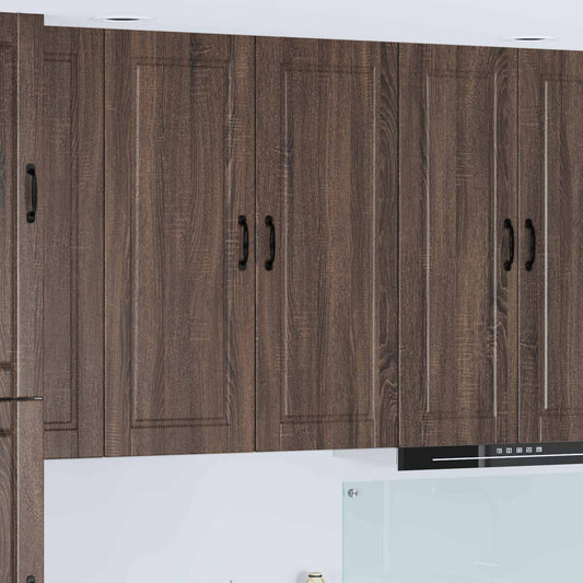 vidaXL Ντουλάπα Κουζίνας με ράφι Επιτοίχιο Καφέ δρυς 40 x 31 x 100 εκ.