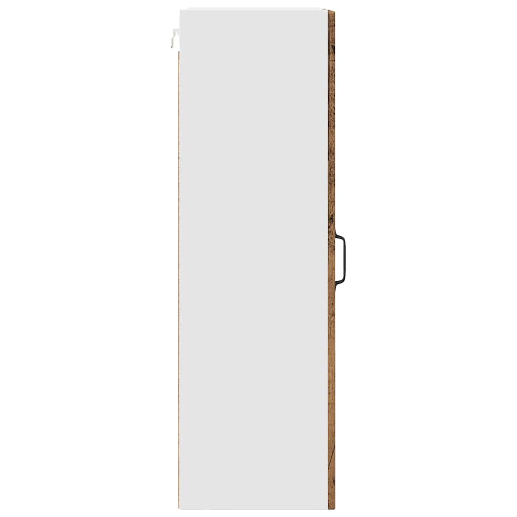 vidaXL Κρεμαστό ντουλάπι κουζίνας με ράφι Παλιό Ξύλο 40 x 31 x 100 εκ.