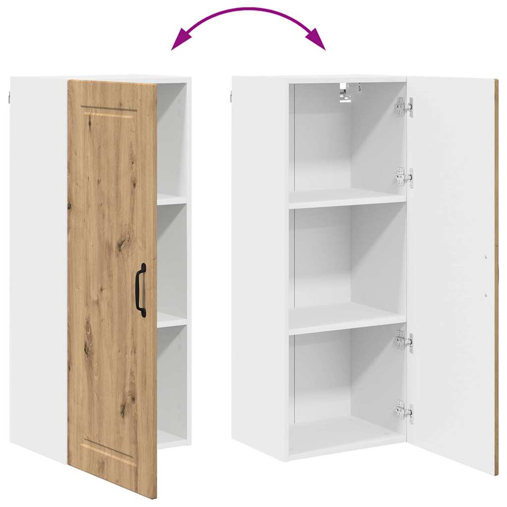 vidaXL Κρεμαστό ντουλάπι κουζίνας Artisan Oak 40 x 31 x 100 εκ.