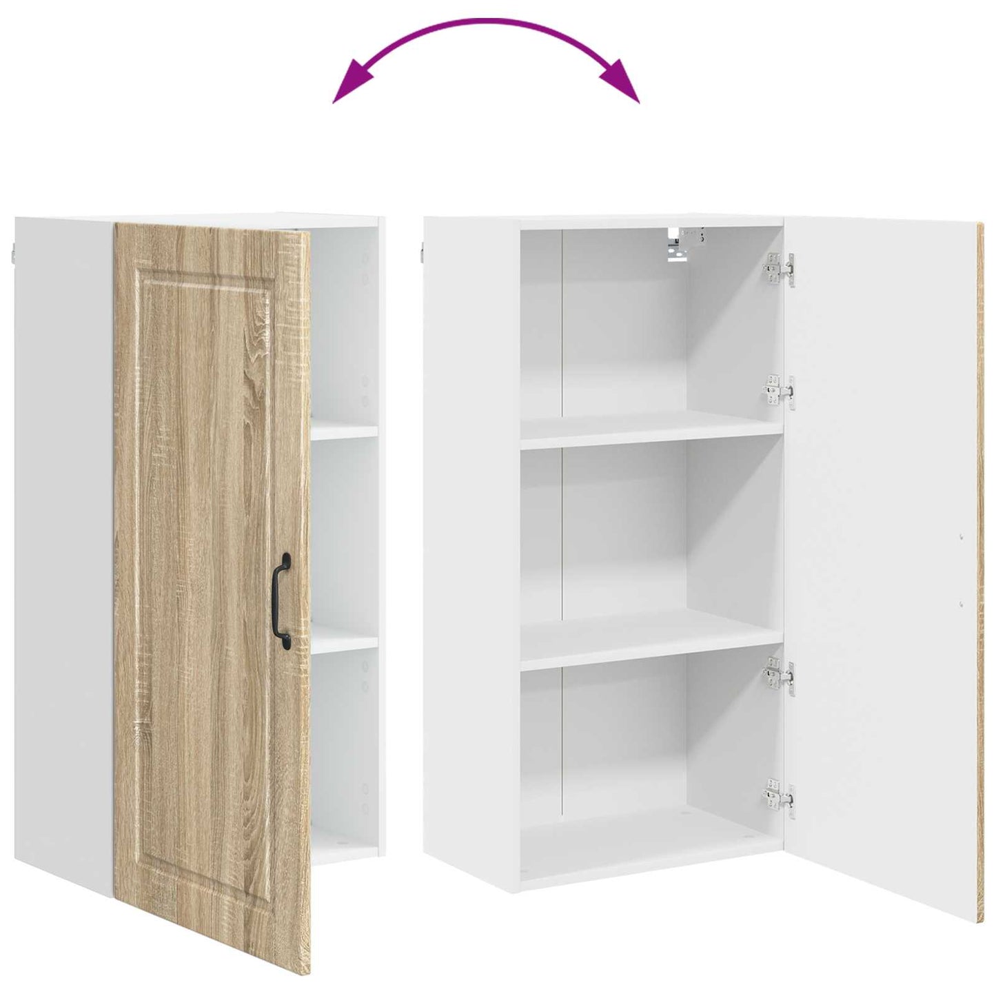 vidaXL Ντουλάπα Κουζίνας με ράφι Δρύς Sonoma 50 x 31 x 100 εκ.