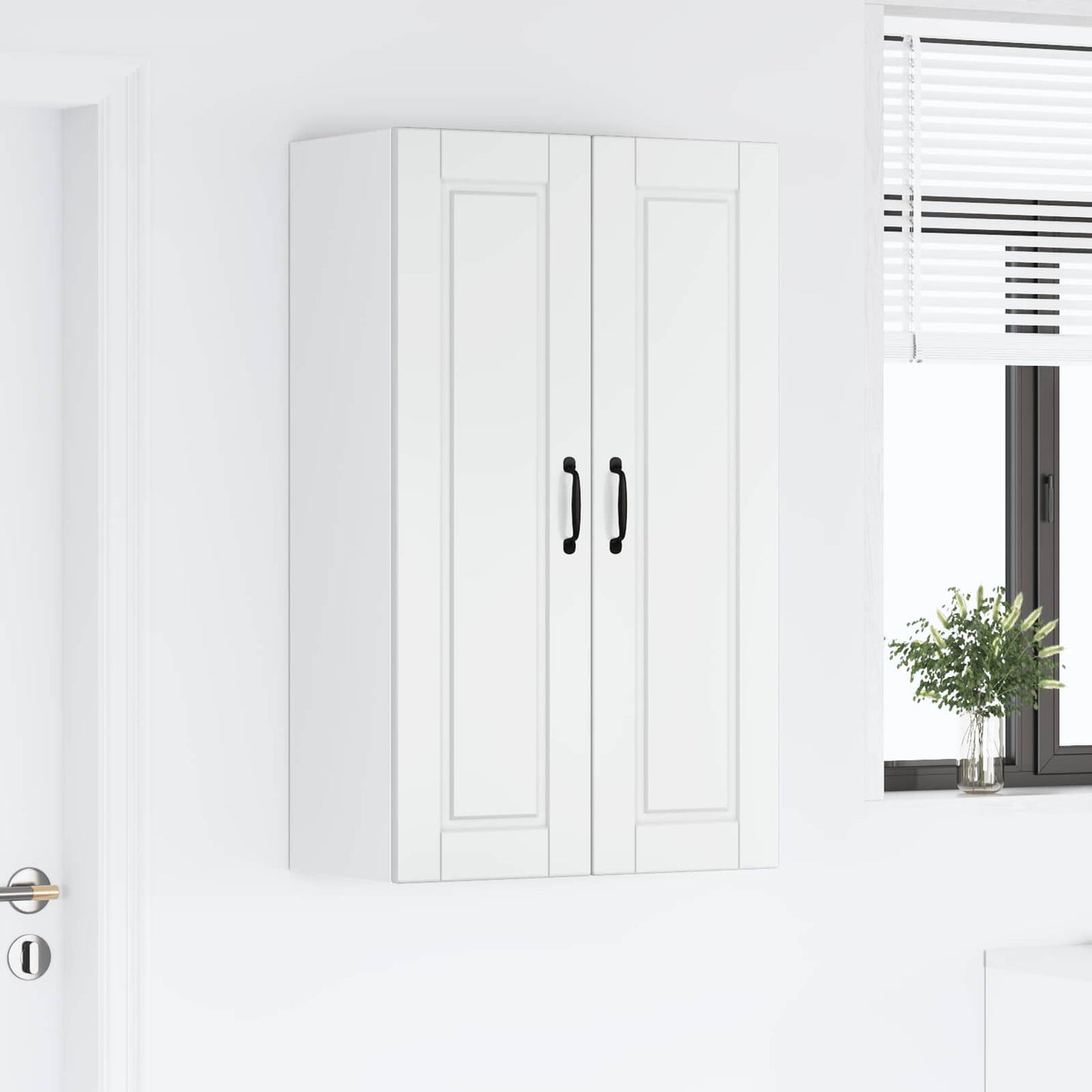 vidaXL Ντουλάπα Κουζίνας Υψηλής γυαλάδας λευκό 60 x 31 x 100 εκ.