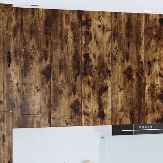 vidaXL Κρεμαστό ντουλάπι κουζίνας Καπνιστό Δρύς 60 x 31 x 100 εκ.