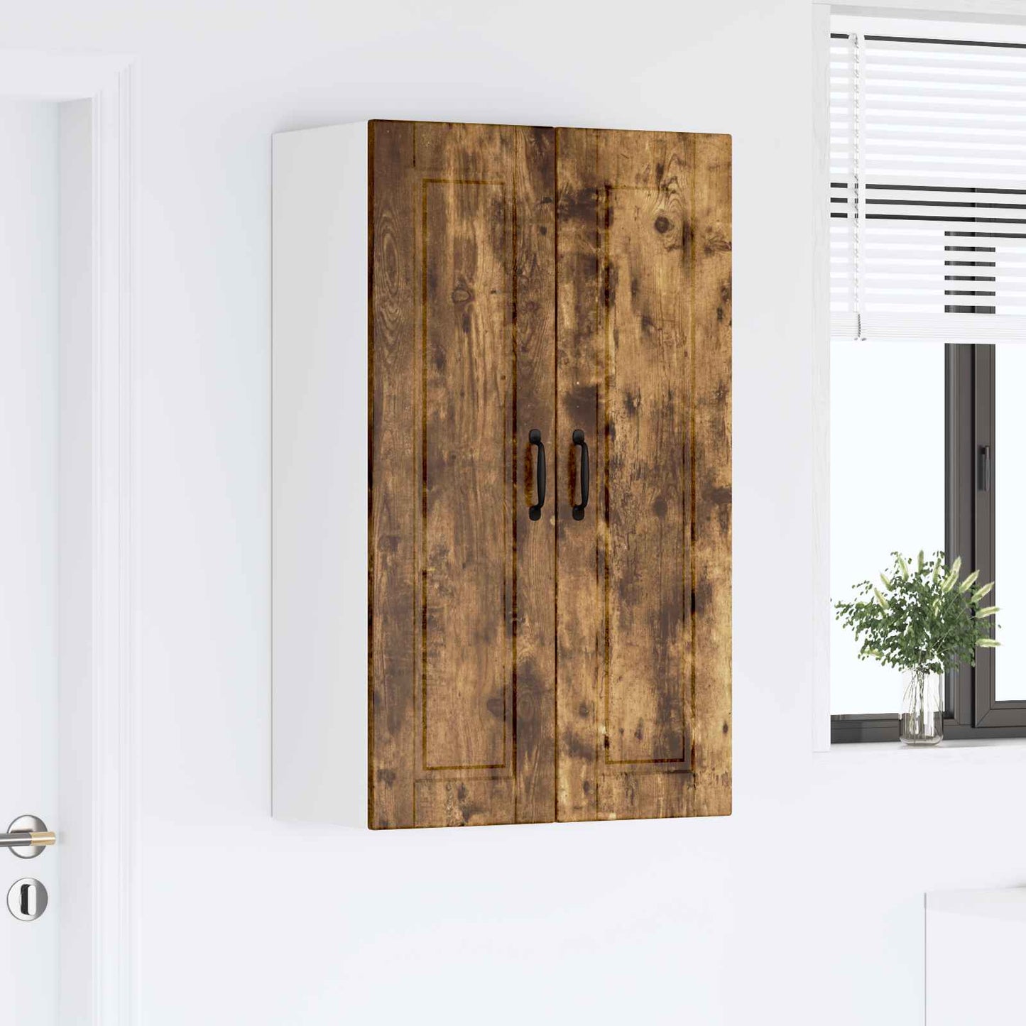 vidaXL Ντουλάπα Κουζίνας με ράφι Καπνιστό Δρύς 60 x 31 x 100 εκ.