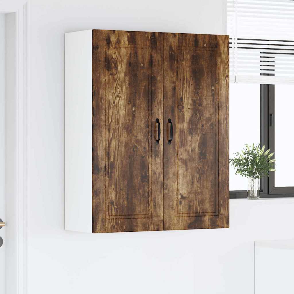 vidaXL Κρεμαστό ντουλάπι κουζίνας Καπνιστό Δρύς 80 x 31 x 100 εκ.