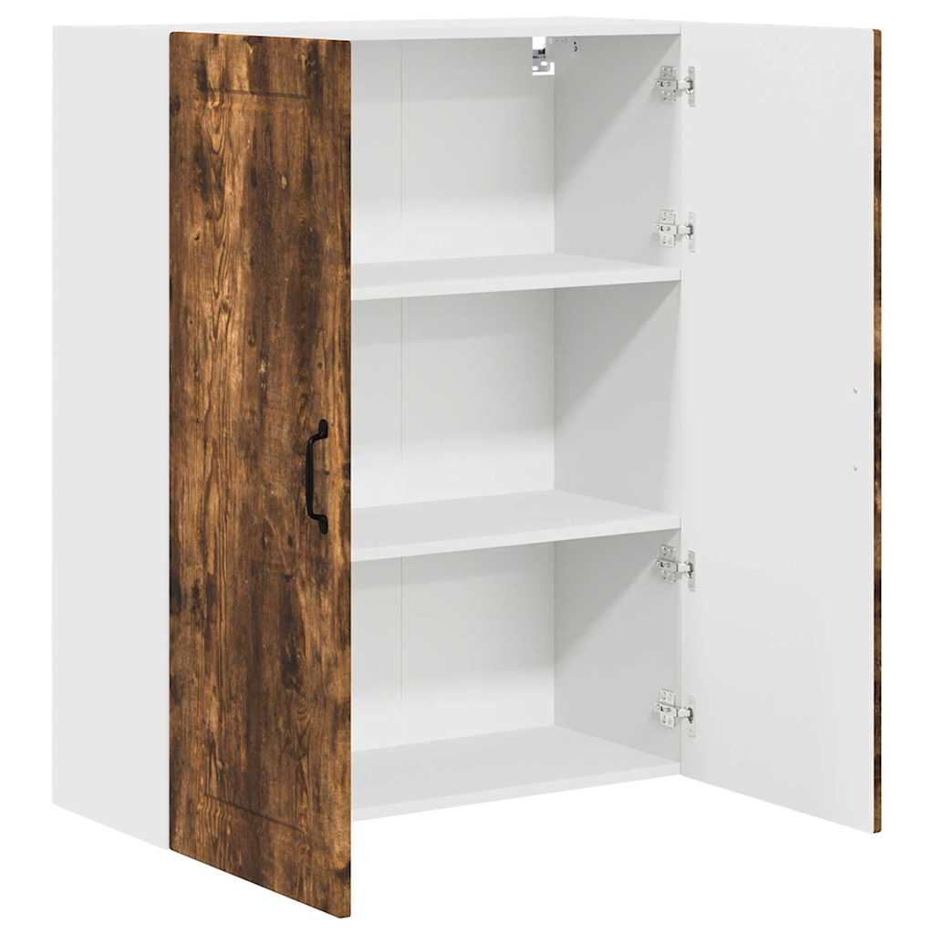 vidaXL Κρεμαστό ντουλάπι κουζίνας Καπνιστό Δρύς 80 x 31 x 100 εκ.