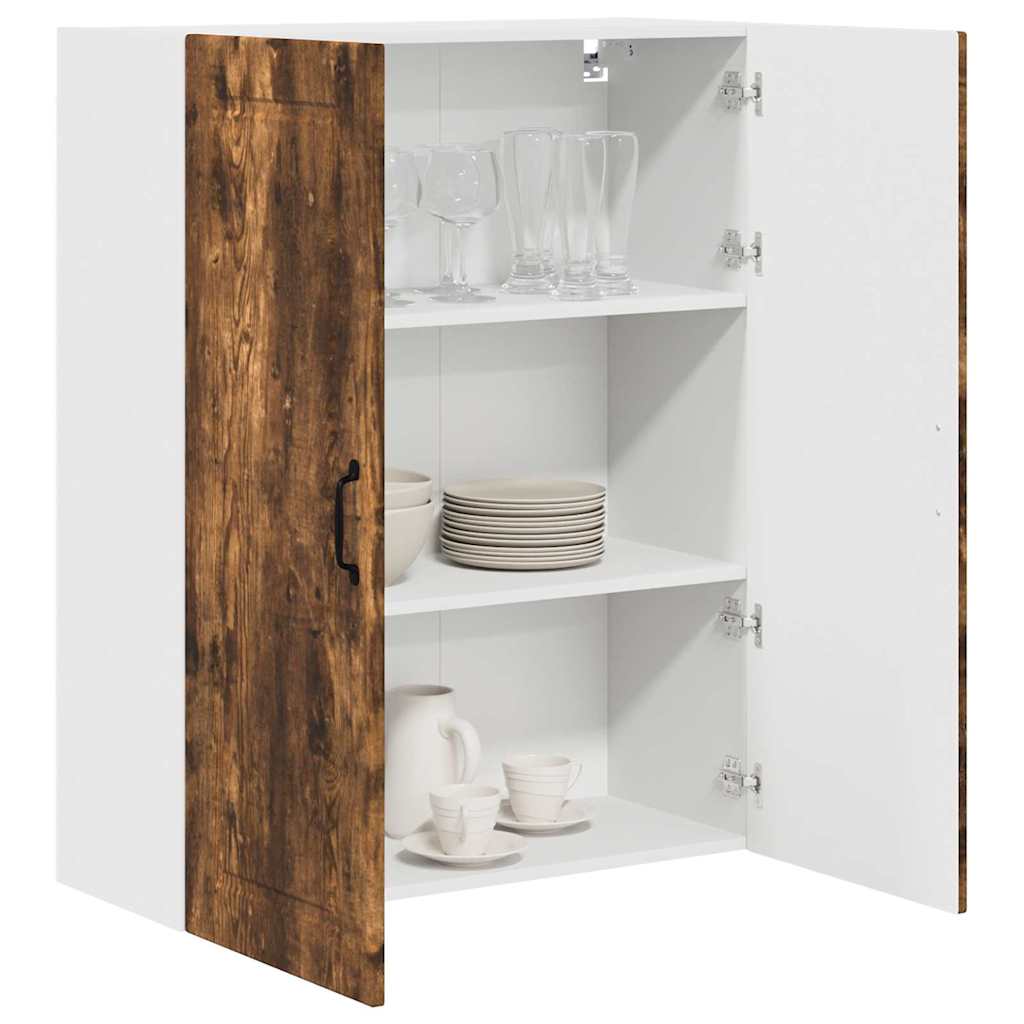 vidaXL Κρεμαστό ντουλάπι κουζίνας Καπνιστό Δρύς 80 x 31 x 100 εκ.