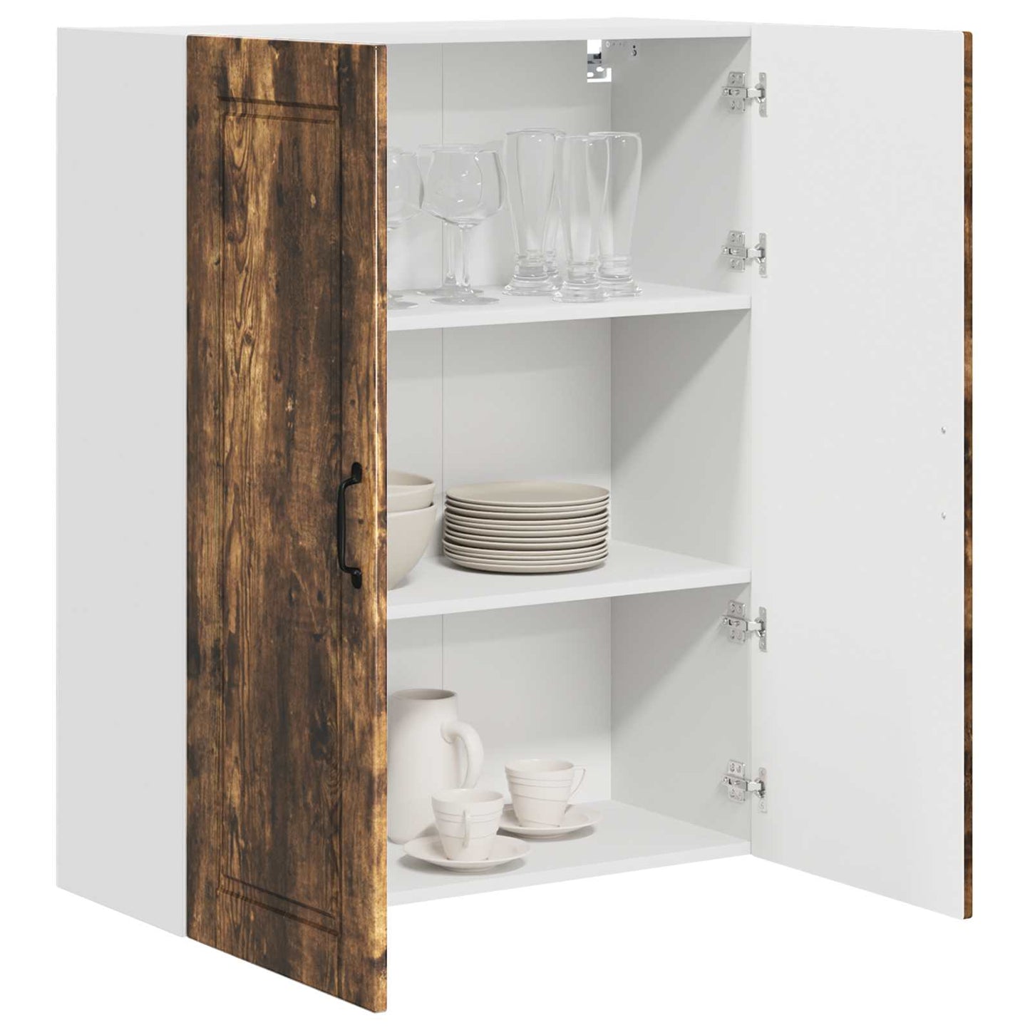 vidaXL Ντουλάπα Κουζίνας με ράφι Καπνιστό Δρύς 80 x 31 x 100 εκ.