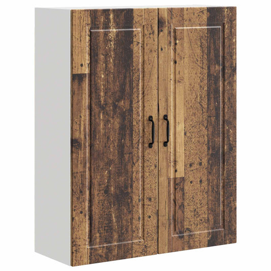 vidaXL Ντουλάπα Κουζίνας με ράφι με πόρτα Παλιό ξύλο 80 x 31 x 100 εκ.
