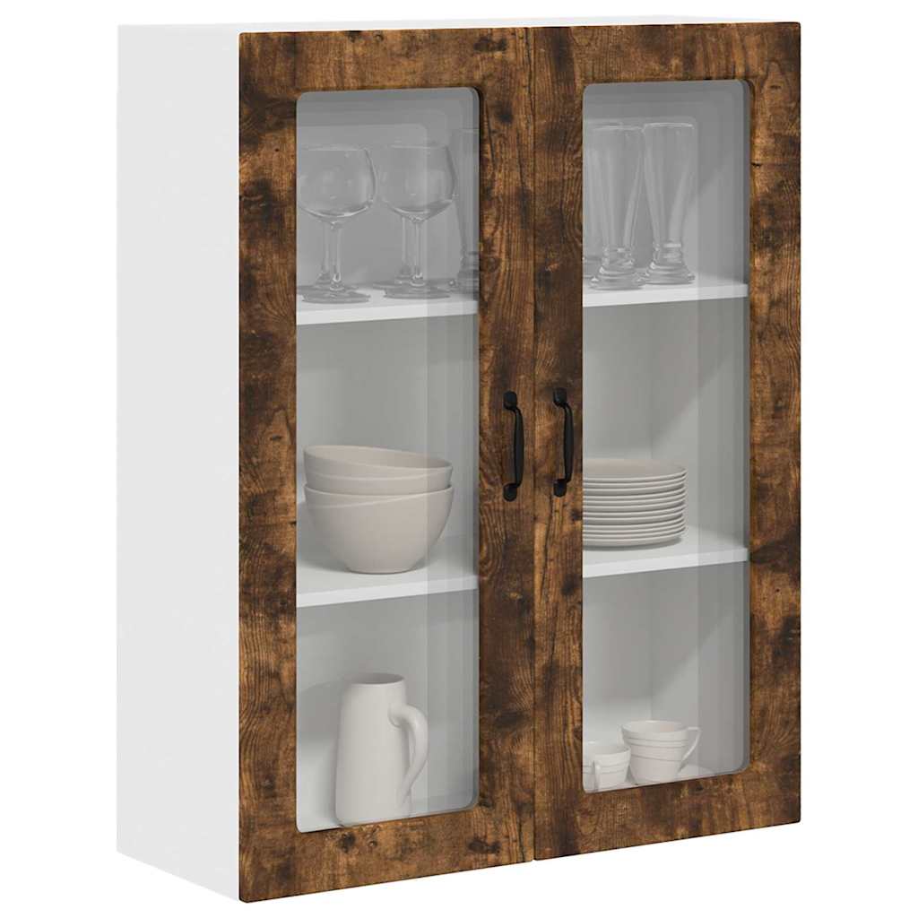 vidaXL Ντουλάπα Κουζίνας με ράφι Καπνιστό Δρύς 80 x 31 x 100 εκ.