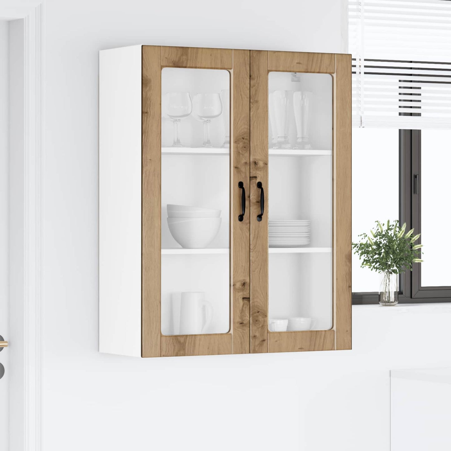 vidaXL Ντουλάπα Κουζίνας με ράφι Artisan Oak 80 x 31 x 100 εκ.