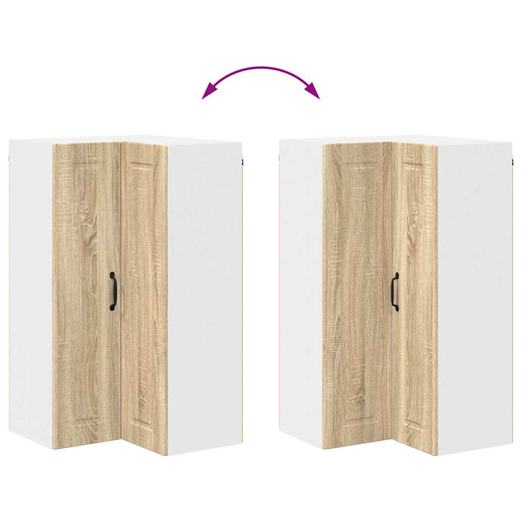 vidaXL Κρεμαστό ντουλάπι κουζίνας Δρύς Sonoma 57 x 57 x 100 εκ.