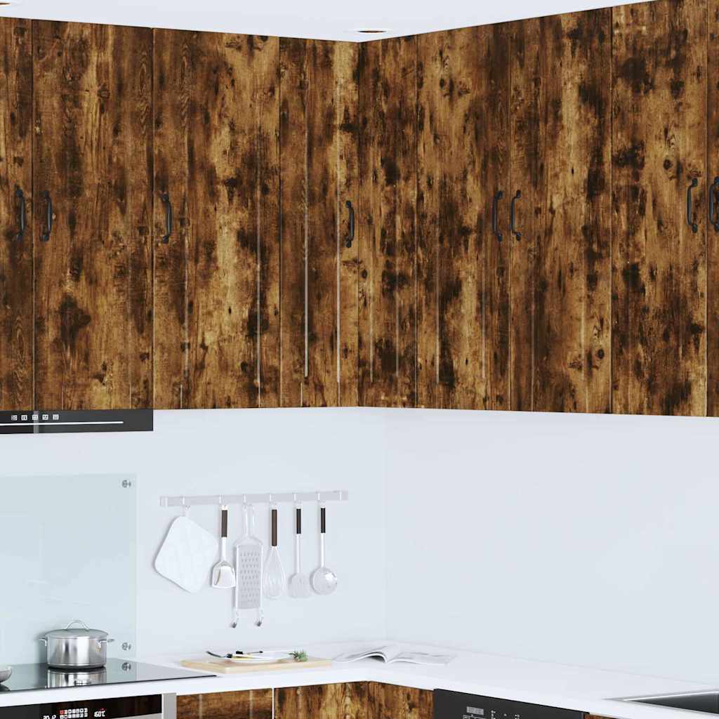 vidaXL Κρεμαστό ντουλάπι κουζίνας Καπνιστό Δρύς 57 x 57 x 100 εκ.