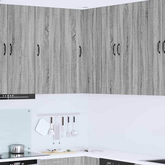 vidaXL Κρεμαστό ντουλάπι κουζίνας Γκρίζο Σονομα 57 x 57 x 100 εκ.