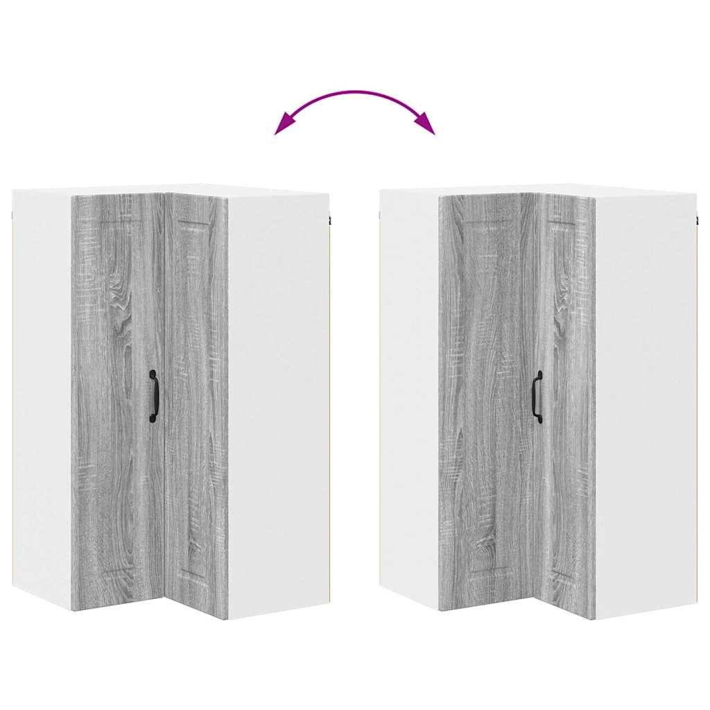 vidaXL Κρεμαστό ντουλάπι κουζίνας Γκρίζο Σονομα 57 x 57 x 100 εκ.