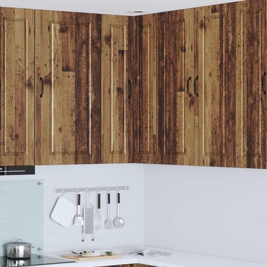 vidaXL Ντουλάπα Κουζίνας με ράφι με πόρτα Παλιό ξύλο 57 x 57 x 100 εκ.