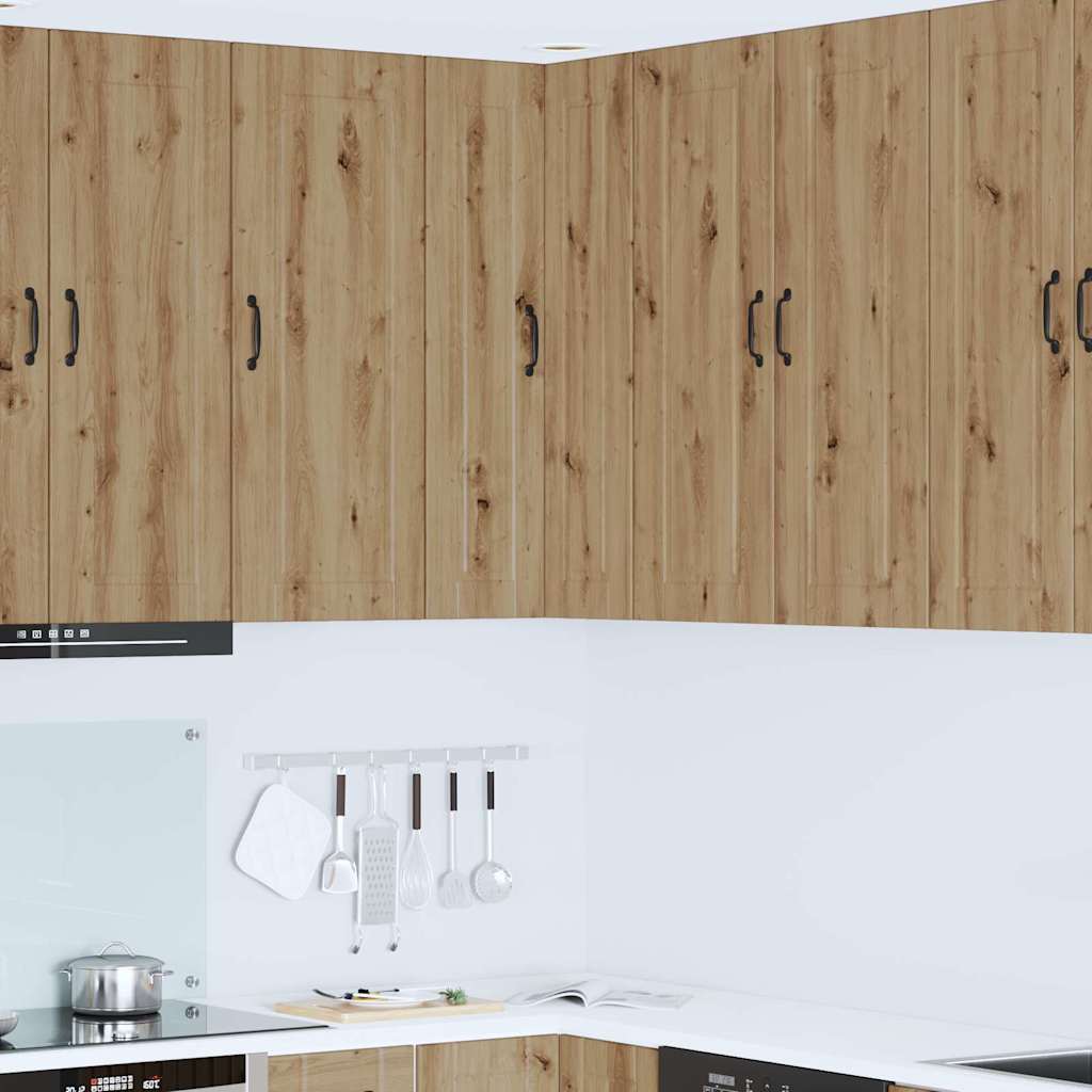 vidaXL Κρεμαστό ντουλάπι κουζίνας Artisan Oak 57 x 57 x 100 εκ.