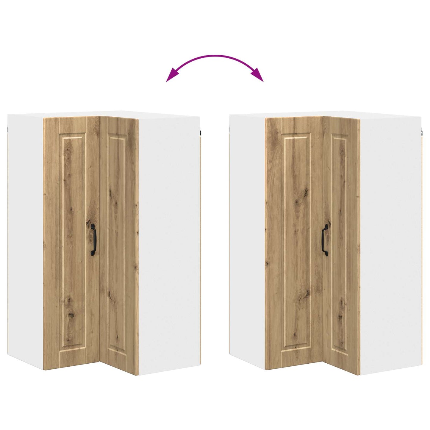 vidaXL Ντουλάπα Κουζίνας με ράφι Artisan Oak 57 x 57 x 100 εκ.