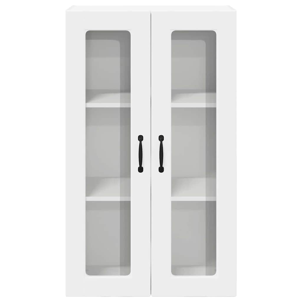 vidaXL Κρεμαστό ντουλάπι κουζίνας με ράφι Λευκό 60 x 31 x 100 εκ.