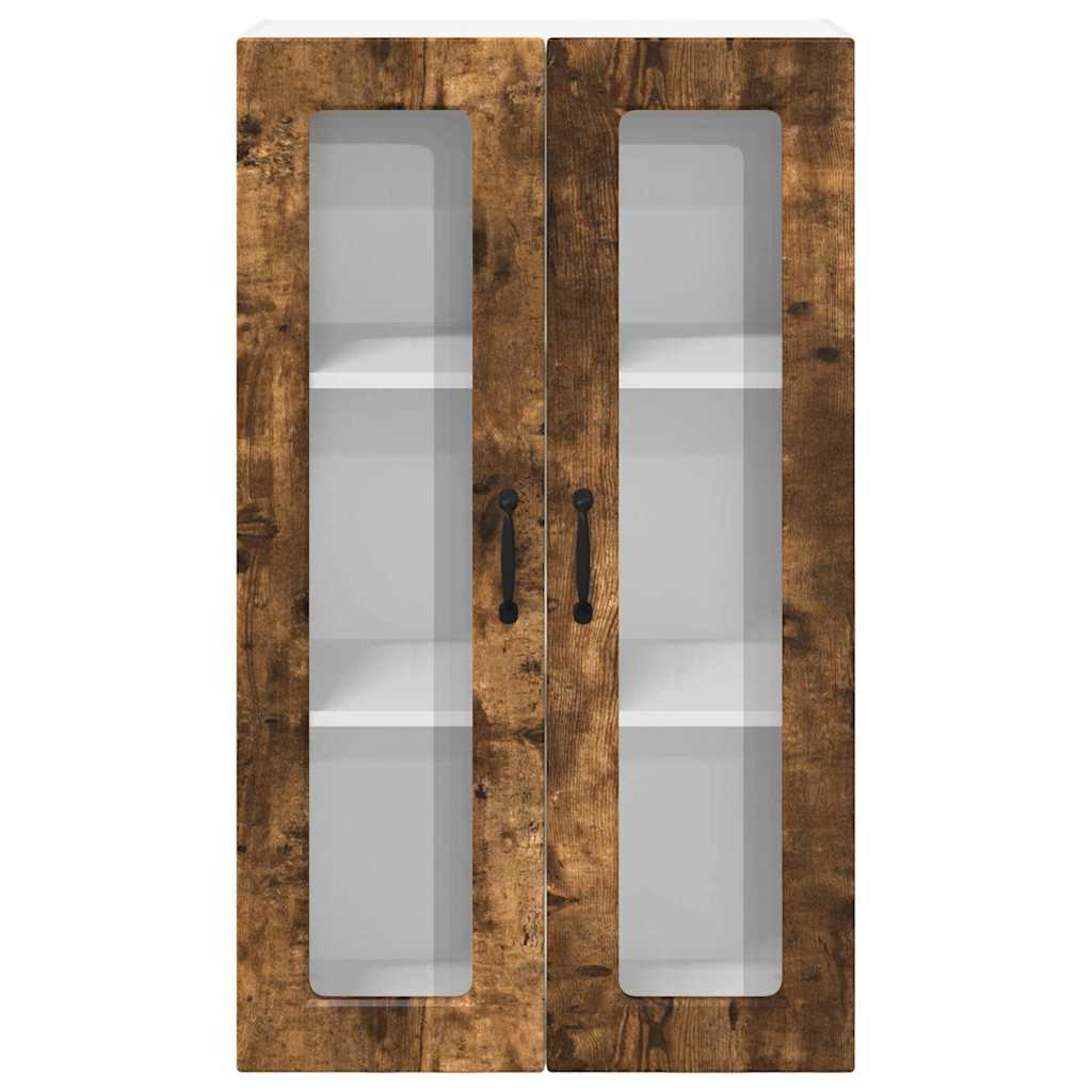 vidaXL Κρεμαστό ντουλάπι κουζίνας Καπνιστό Δρύς 60 x 31 x 100 εκ.