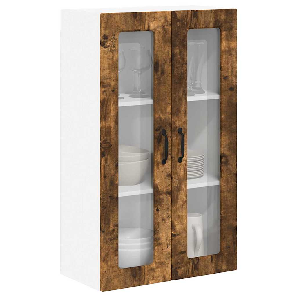 vidaXL Κρεμαστό ντουλάπι κουζίνας Καπνιστό Δρύς 60 x 31 x 100 εκ.