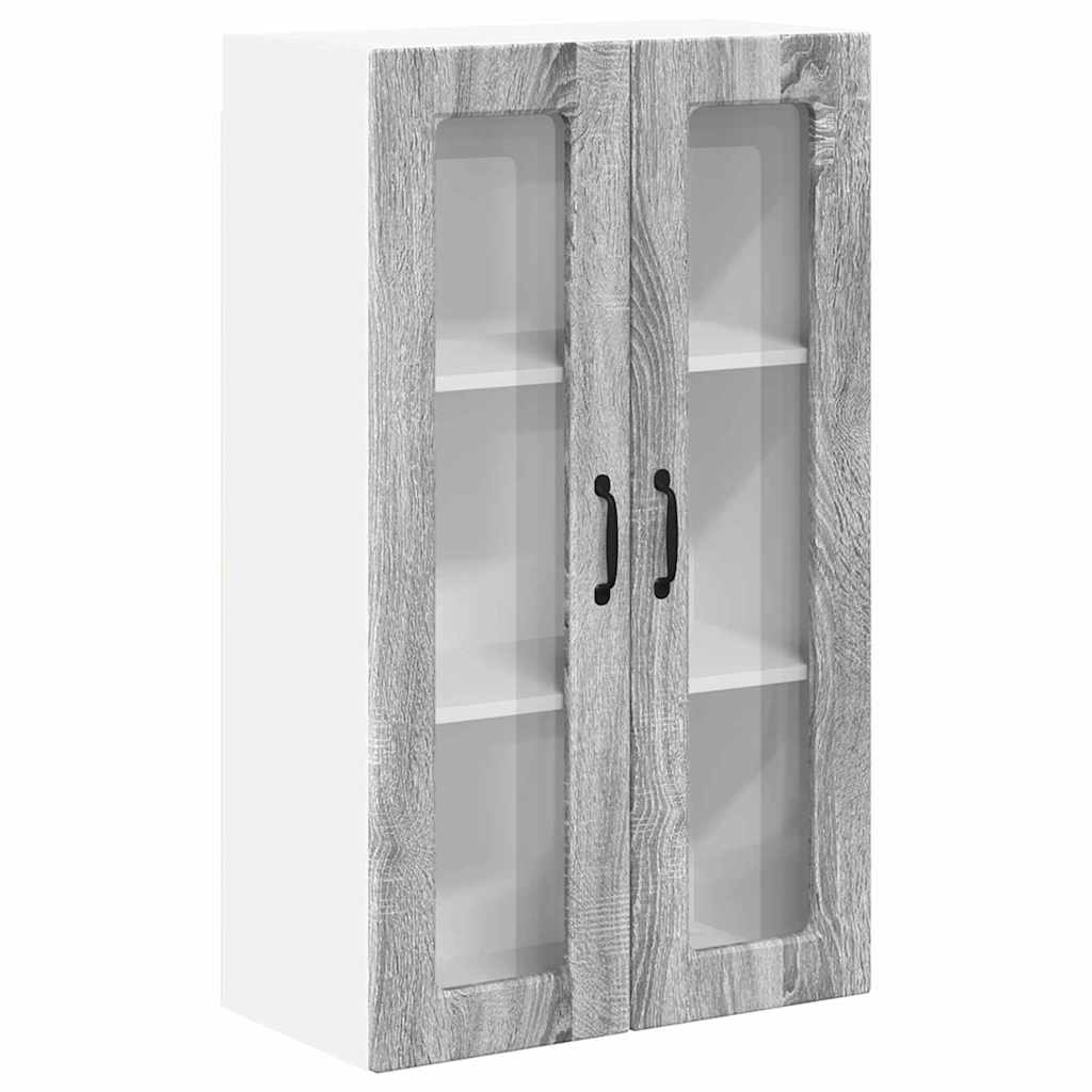 vidaXL Κρεμαστό ντουλάπι κουζίνας Γκρίζο Σονομα 60 x 31 x 100 εκ.