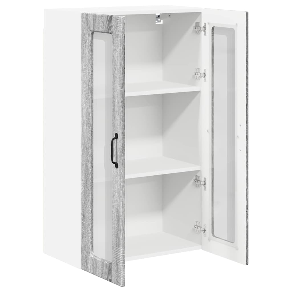 vidaXL Κρεμαστό ντουλάπι κουζίνας Γκρίζο Σονομα 60 x 31 x 100 εκ.