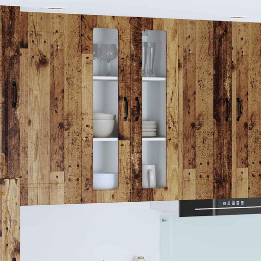 vidaXL Κρεμαστό ντουλάπι κουζίνας με ράφι Παλιό Ξύλο 60 x 31 x 100 εκ.