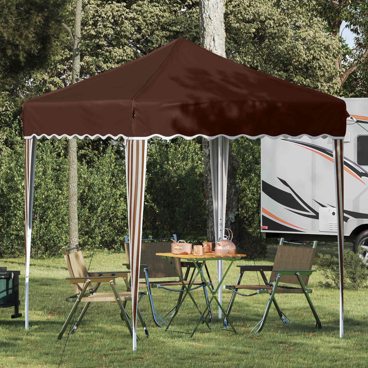vidaXL Αυτοσχέδιο Μόρφωση Καφέ 195 x 195 x 245 εκ.