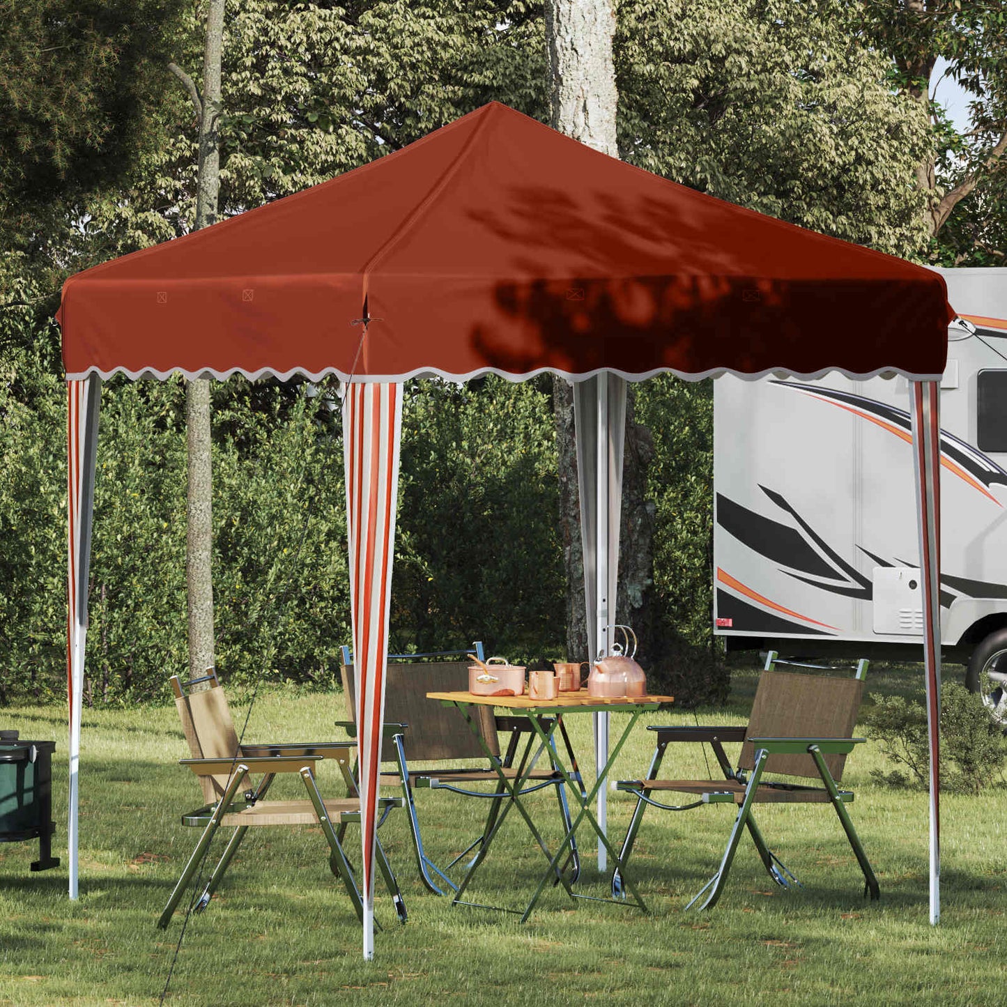 vidaXL Αυτοσχέδιο Μόρφωση Τερακότα 195 x 195 x 245 εκ. Ύφασμα Όξφορντ
