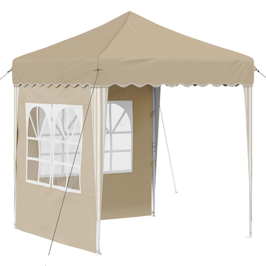 vidaXL Αυτοσχέδιο Μόρφωση Κρεμ 195 x 195 x 245 εκ. Ύφασμα Όξφορντ