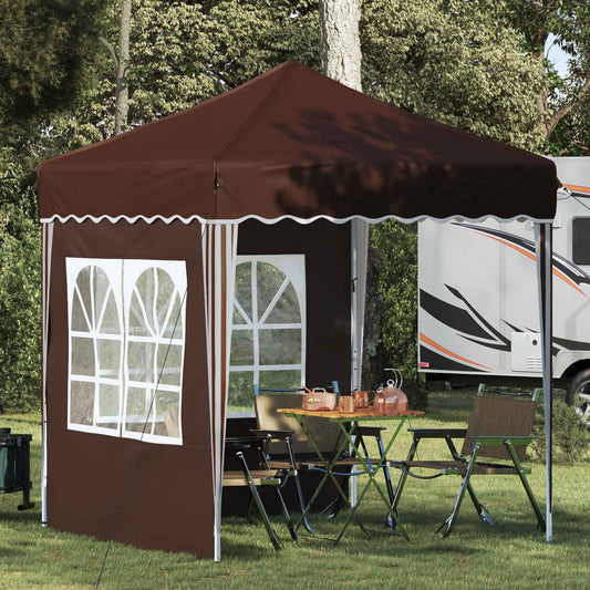 vidaXL Αυτοσχέδιο Μόρφωση Καφέ 195 x 195 x 245 εκ. Ύφασμα Όξφορντ