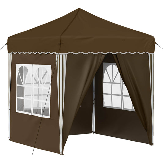 vidaXL Αυτοσχέδιο Μόρφωση Taupe 195 x 195 x 245 εκ. Ύφασμα Όξφορντ