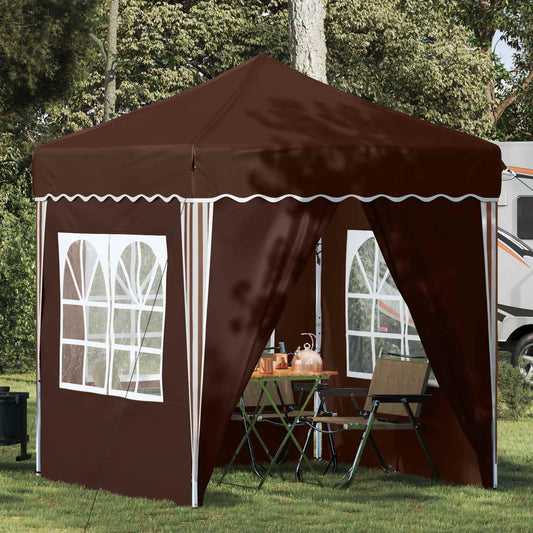 vidaXL Αυτοσχέδιο Μόρφωση Καφέ 195 x 195 x 245 εκ. Ύφασμα Όξφορντ