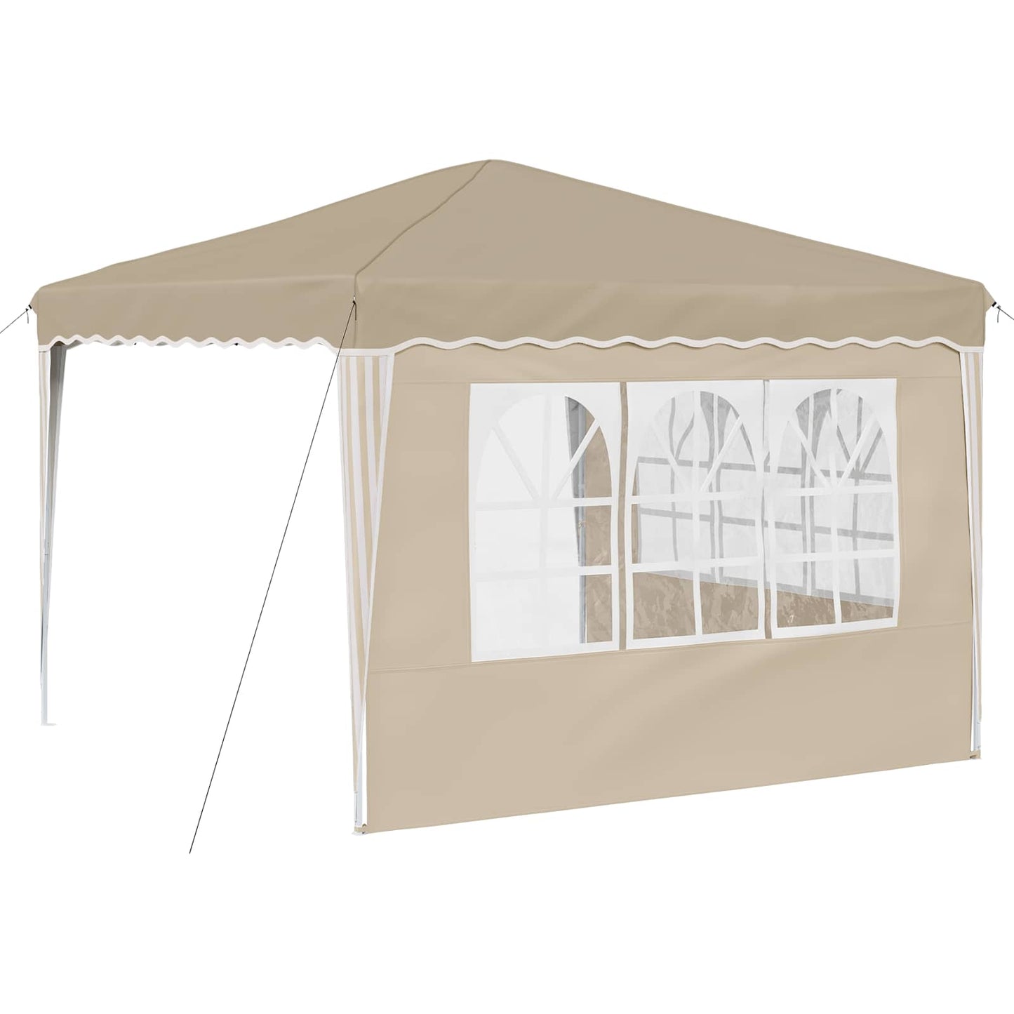 vidaXL Αυτοσχέδιο Μόρφωση Κρεμ 288 x 288 x 245 εκ Ύφασμα Όξφορντ