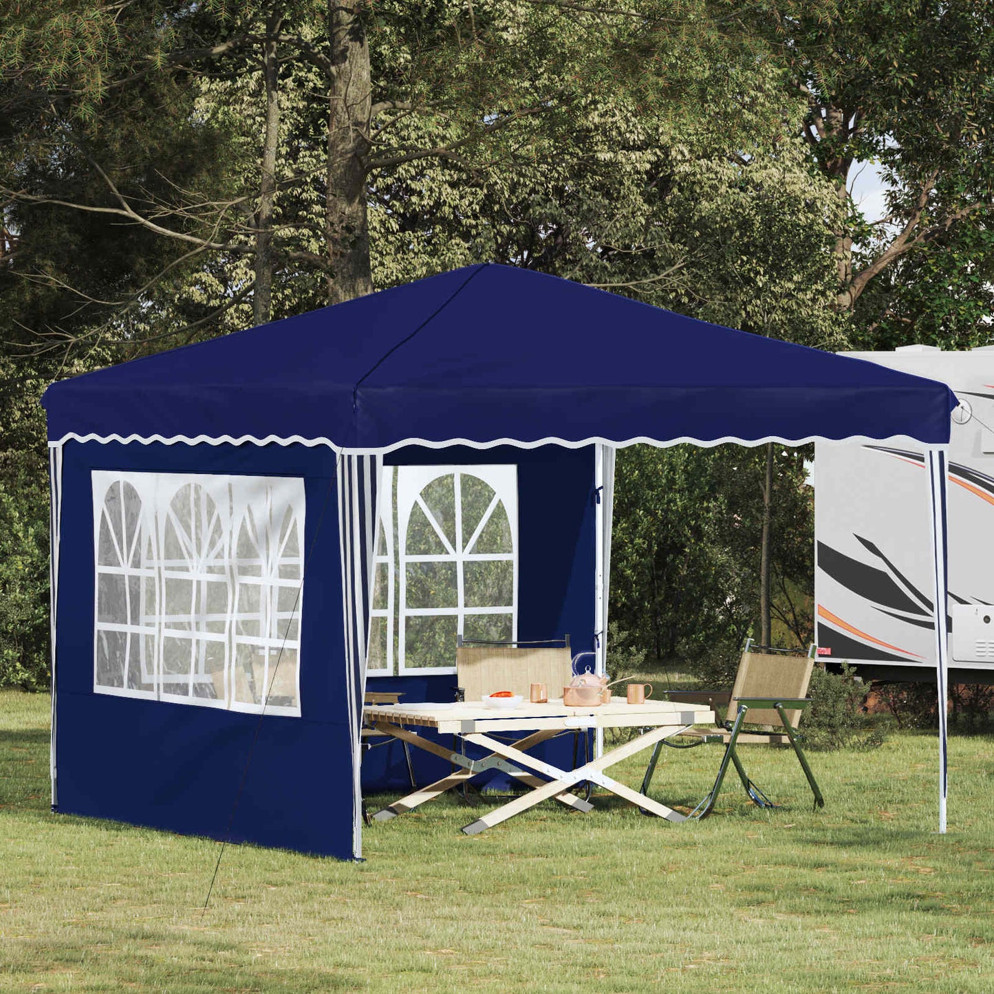 vidaXL Αυτοσχέδιο Μόρφωση Μπλε 288 x 288 x 245 εκ Ύφασμα Όξφορντ