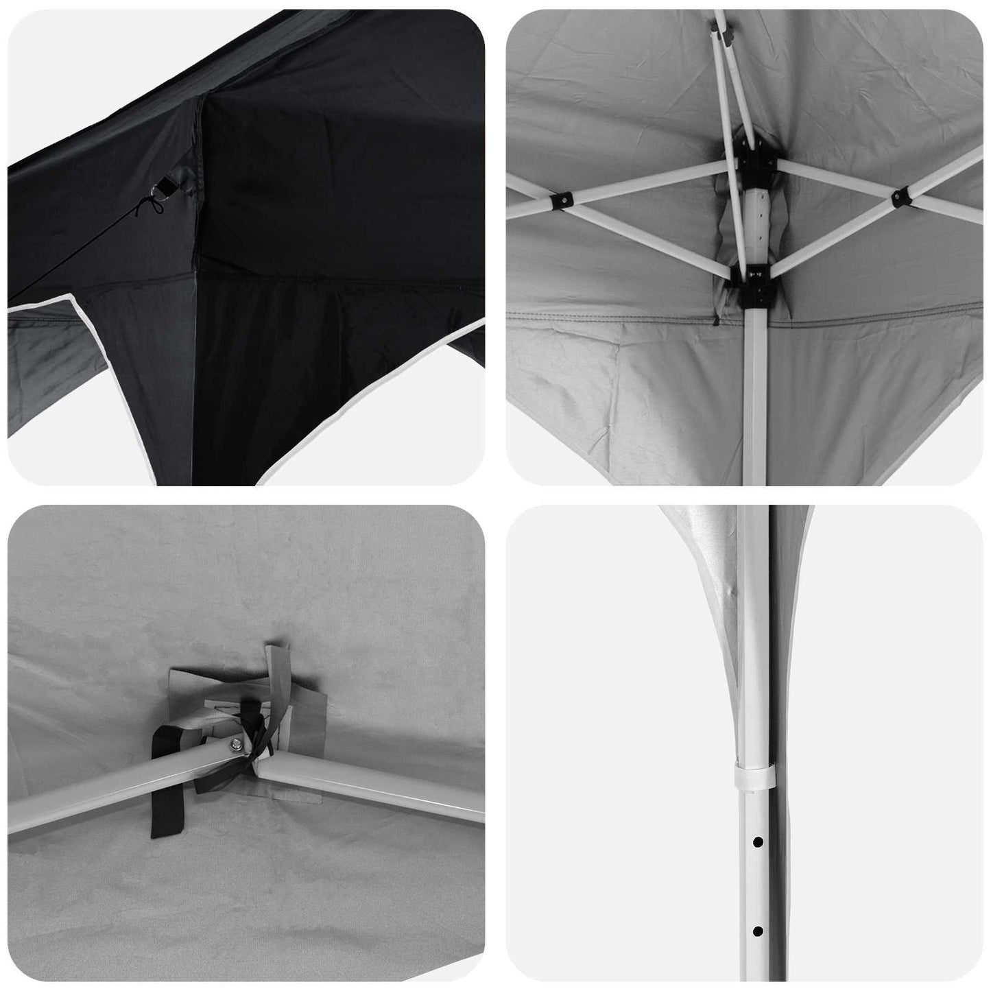 vidaXL Αυτοσχέδιο Μόρφωση 194 x 194 x 245 εκ. Ανθρακί