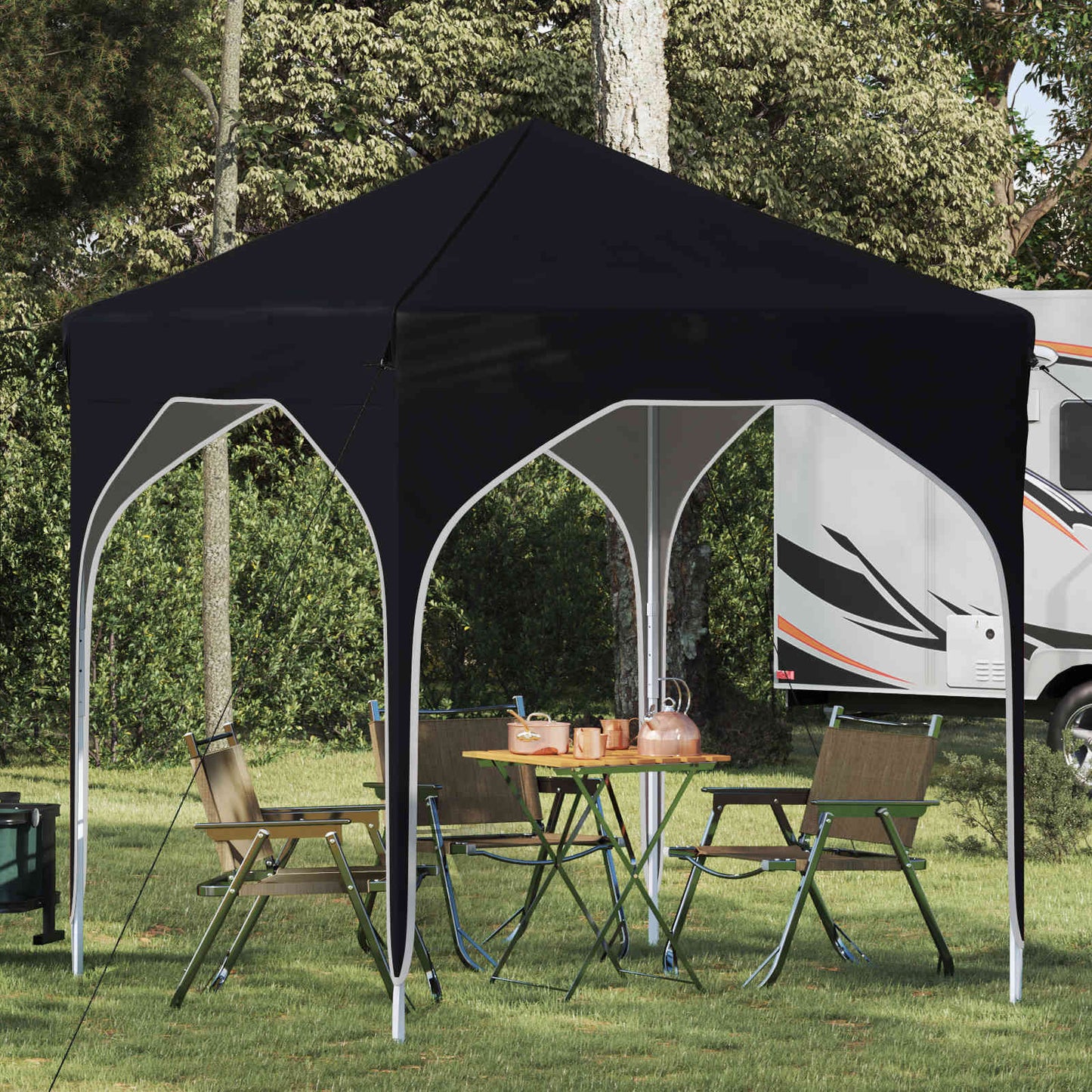 vidaXL Αυτοσχέδιο Μόρφωση 194 x 194 x 245 εκ. Ανθρακί