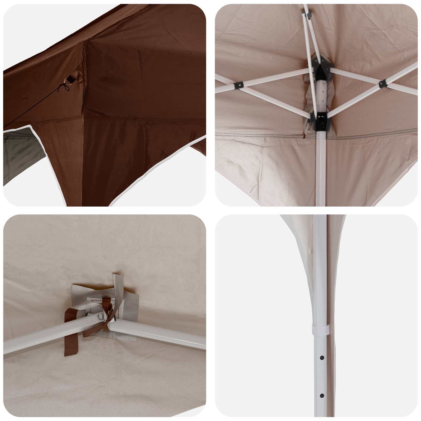vidaXL Αυτοσχέδιο Μόρφωση 194 x 194 x 245 εκ. Καφέ