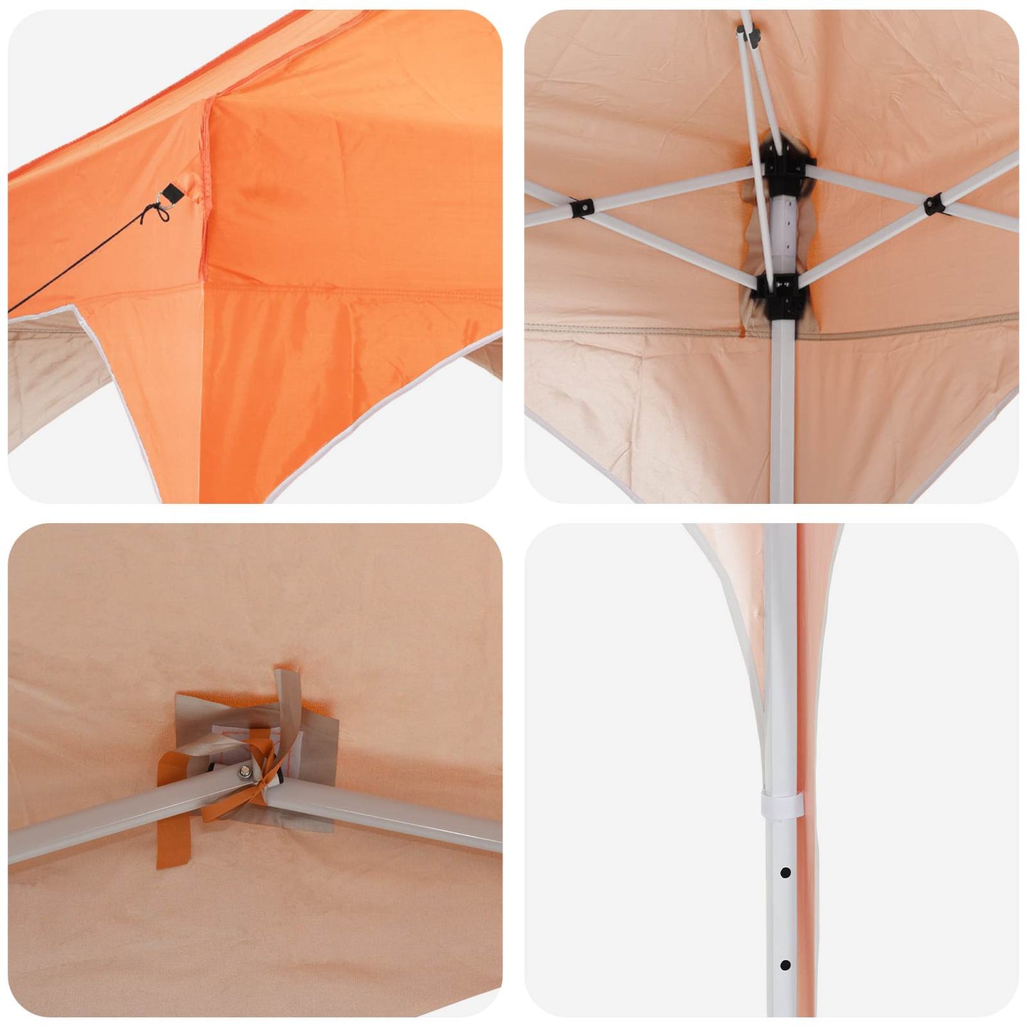 vidaXL Αυτοσχέδιο Μόρφωση 194 x 194 x 245 εκ. Πορτοκαλί